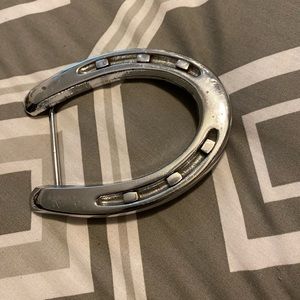 Horseshoe belt buckle